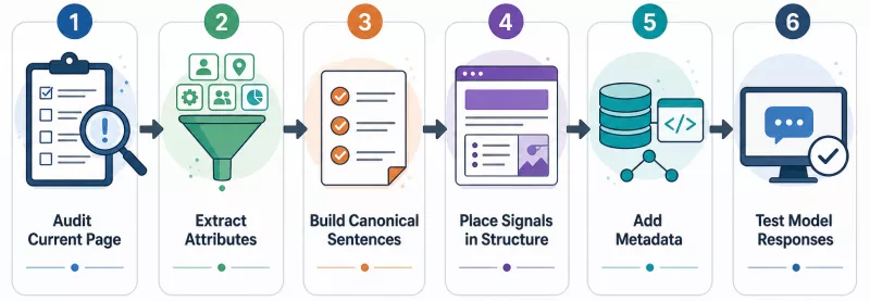 Action map: 6 steps to an AI-readable "About us" page