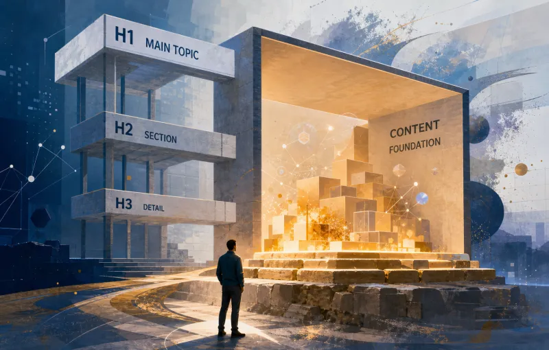 Headings are the frame - content is the foundation