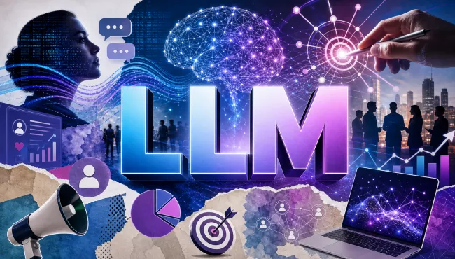 What is a large language model (LLM) and how can it be used in marketing