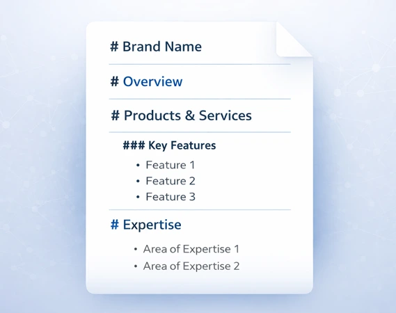 What the structure of a high-quality llms.txt file should look like